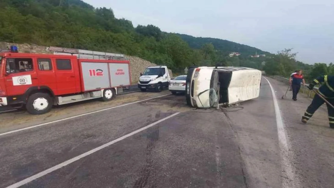 Zonguldak'ta trafik kazası: 1 yaralı