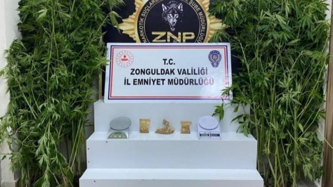 Zonguldak'ta uyuşturucu operasyonunda 3 tutuklama