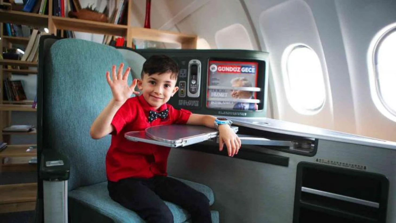 Kalp hastası olan çocuğun uçak hayali bakın nasıl gerçek oldu