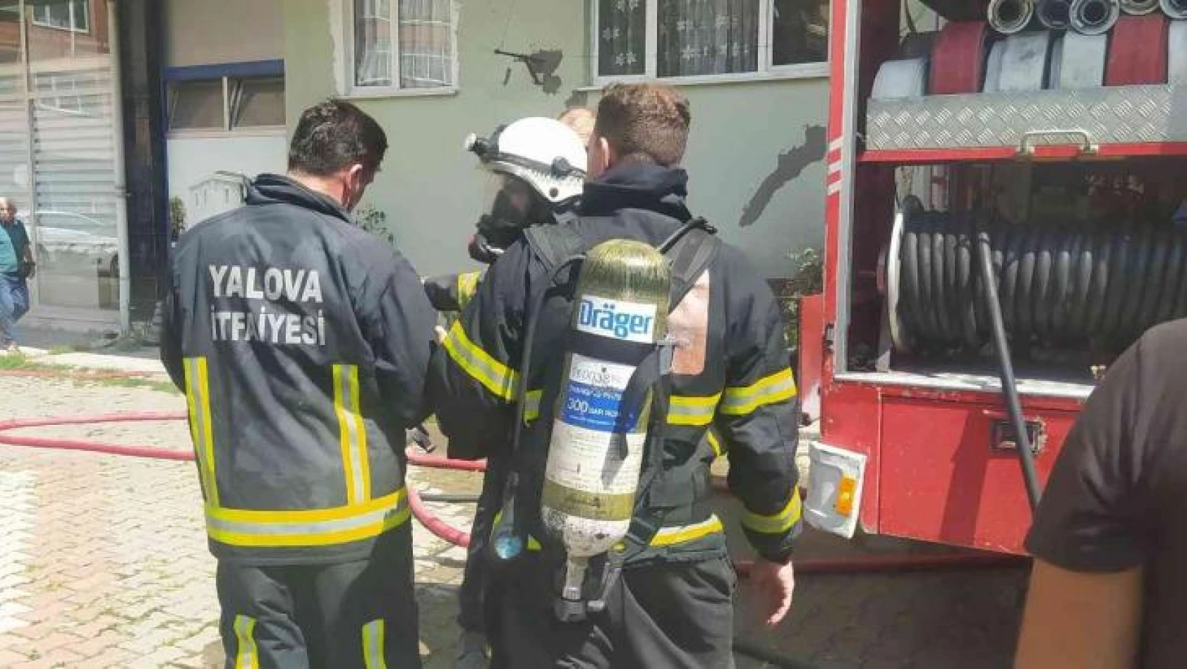 Yalova'da kazan dairesi yangını
