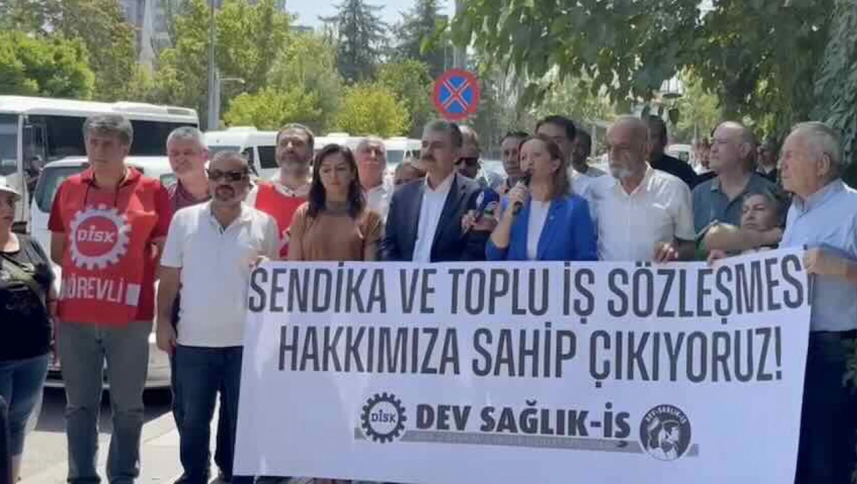 DİSK'ten Dev Sağlık-İş Sendikası'nın baraj altında kalmasına tepki