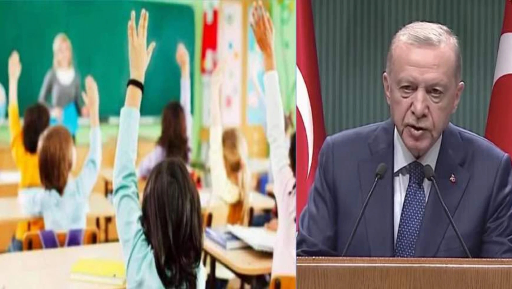 Erdoğan'dan öğretmen atamaları, branş dağılımı ve başvuru takvimi hakkında flaş açıklamalar