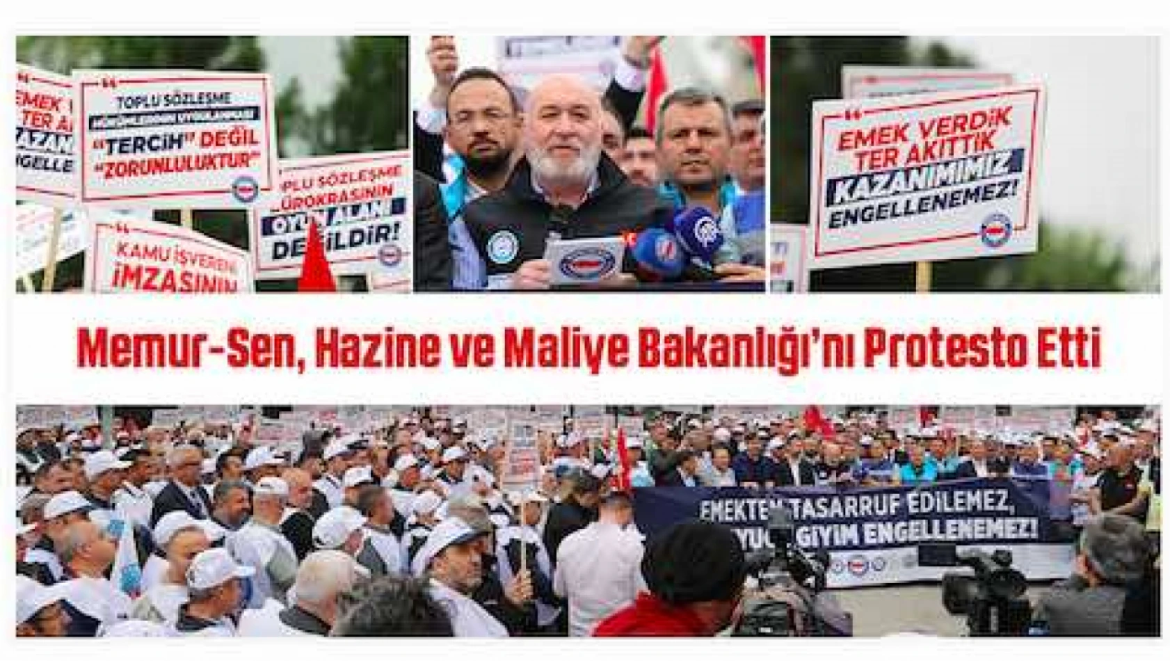 Memur-Sen'den Hazine ve Maliye Bakanlığına protesto