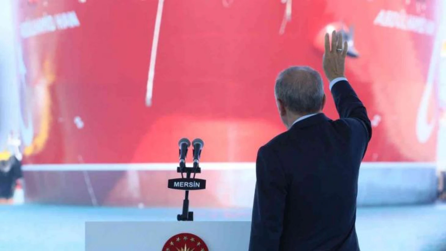 'Abdulhamid Han' Cumhurbaşkanı Erdoğan'ın katıldığı törenle Akdeniz'e uğurlandı