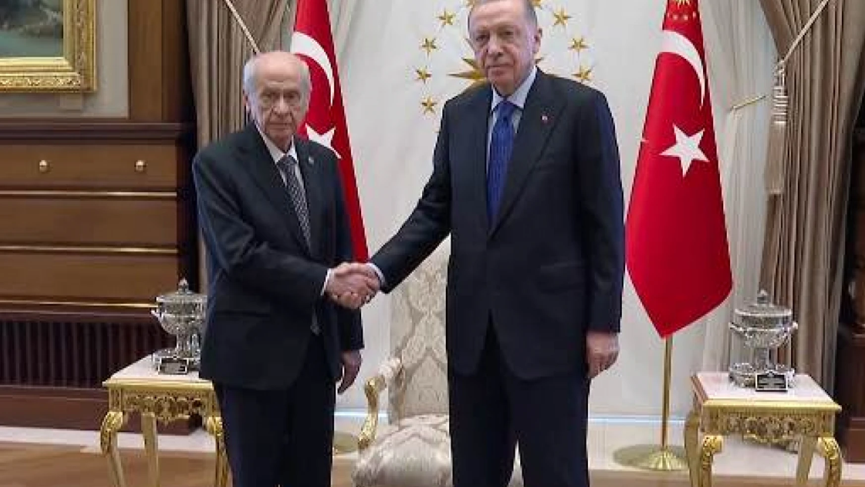 Cumhurbaşkanı Erdoğan ile Bahçeli 1 saat görüştü