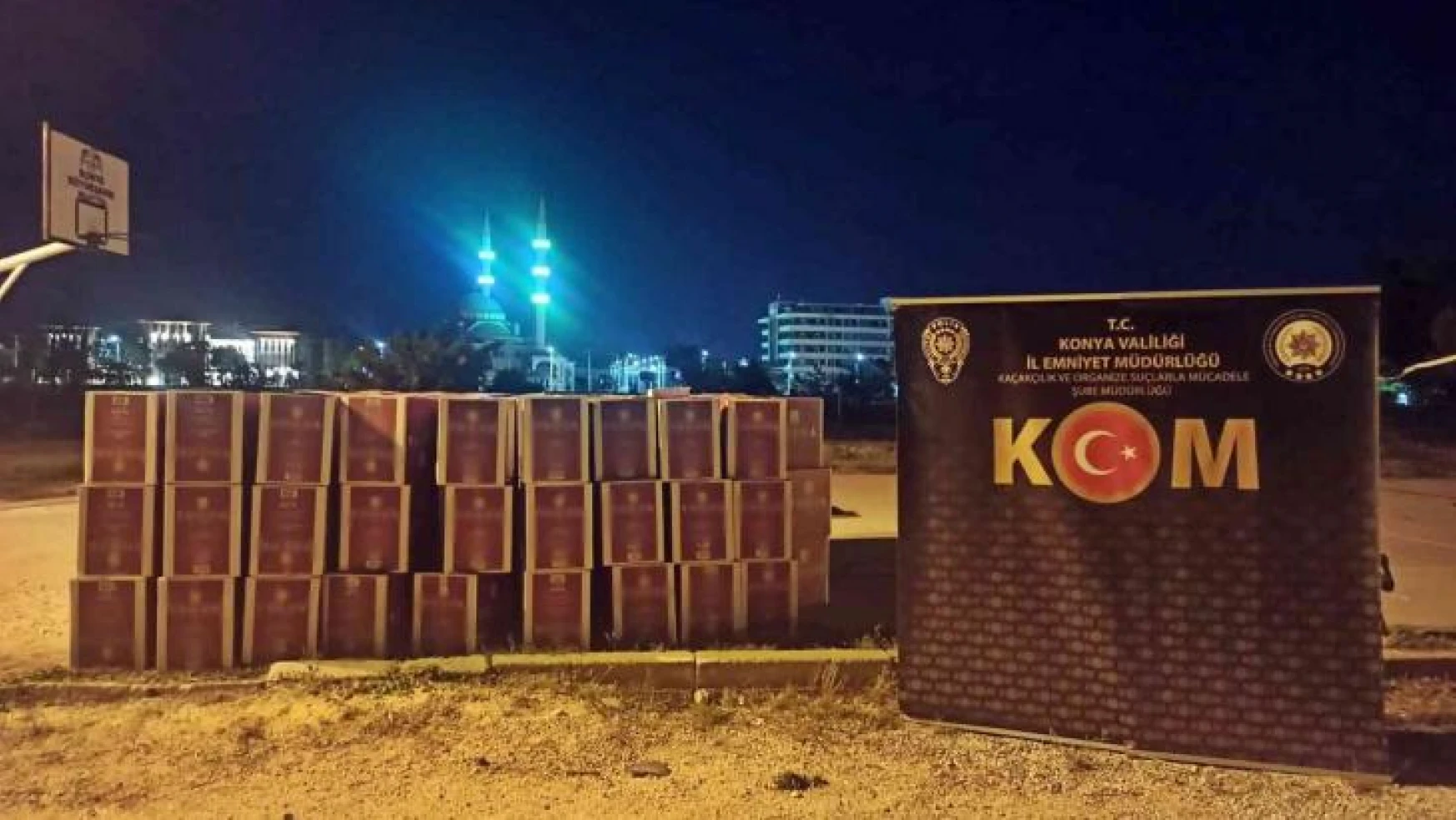 Konya'da 4 milyon 600 adet kaçak makaron ele geçirildi