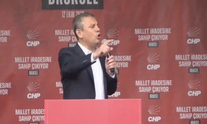 CHP ilk yurt dışı mitingini Brüksel'de gerçekleştirdi