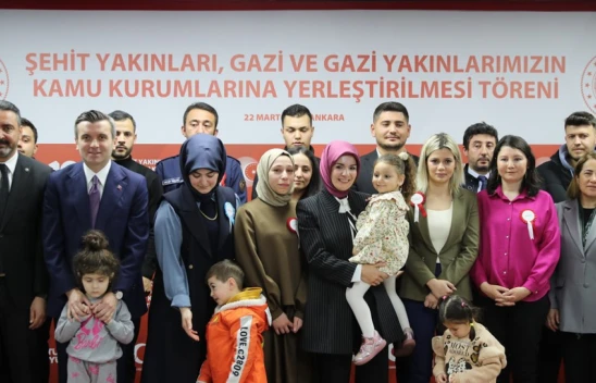591 şehit yakını, gazi ve gazi yakınının ataması yapıldı