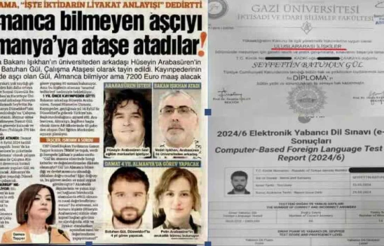 'Almanca bilmeyen aşçıyı Almanya'ya ataşe atadılar' haberi yalan çıktı