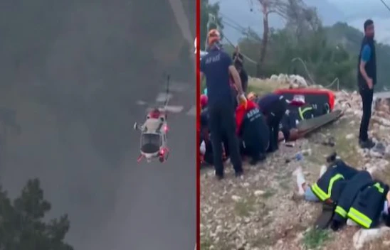 Antalya'nın Konyaaltı'nda teleferik kabini parçalandı: 1 ölü, 10 yaralı