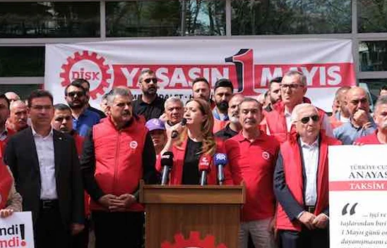 DİSK 1 Mayıs kutlamalarının Taksim'de yapılacağını duyurdu