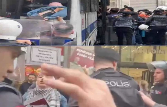 İstiklal'deki İsrail protestosu: Bakan Yerlikaya 2 emniyet mensubunun açığa alındığını duyurdu