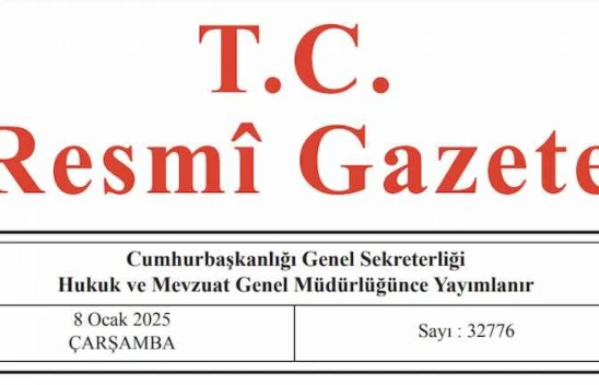 Resmi Gazete'de bugün (08.01.2025)