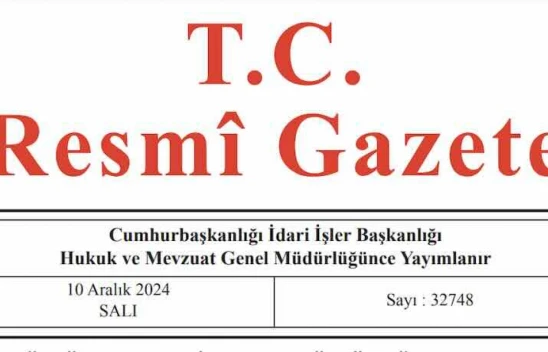 Resmi Gazete'de bugün (10.12.2024)