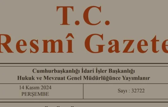 Resmi Gazete'de bugün (14.11.2024)