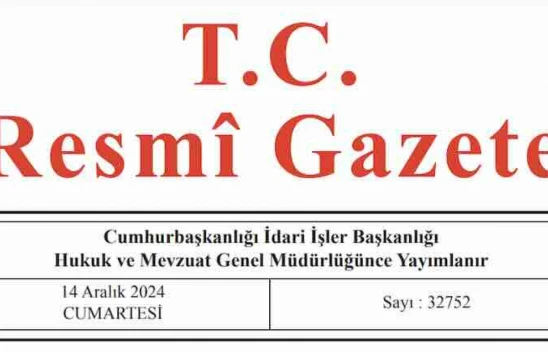 Resmi Gazete'de bugün (14.12.2024)