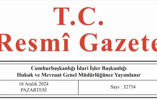 Resmi Gazete'de bugün (16.12.2024)