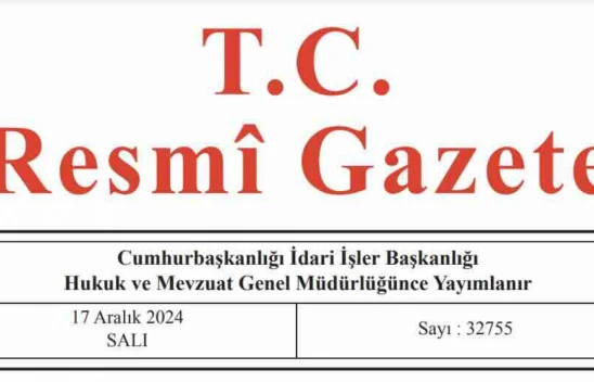 Resmi Gazete'de bugün (17.12.2024)