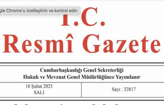 Resmi Gazete'de bugün (18.02.2025)