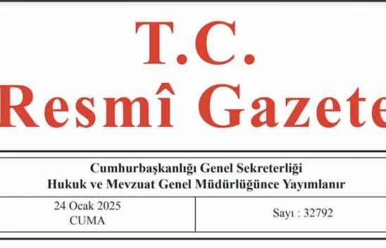 Resmi Gazete'de bugün (24.01.2025)
