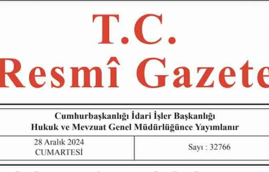 Resmi Gazete'de bugün (28.12.2024)