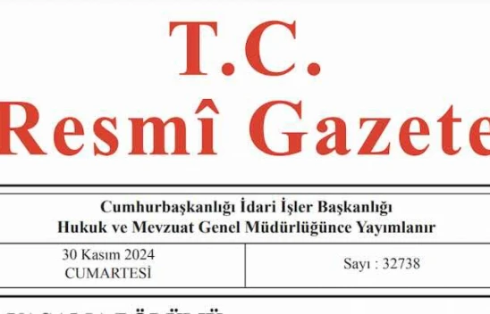 Resmi Gazete'de bugün (30.11.2024)