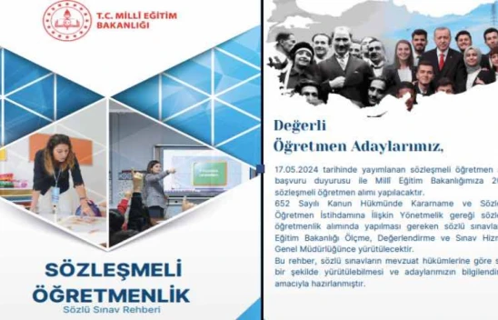 Sözleşmeli Öğretmenlik Sözlü Sınav Rehberi yayımlandı