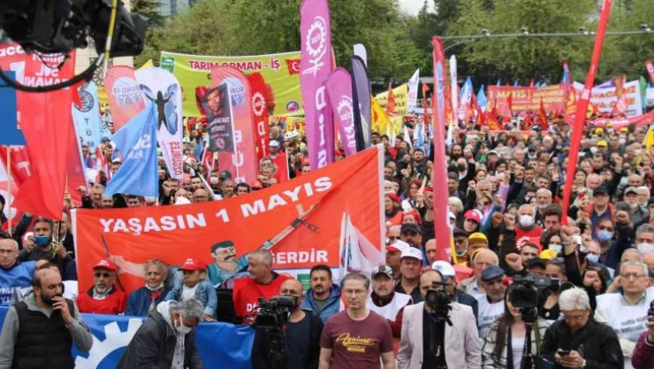1 Mayıs Emek ve Dayanışma Günü Ankara'da kutlandı