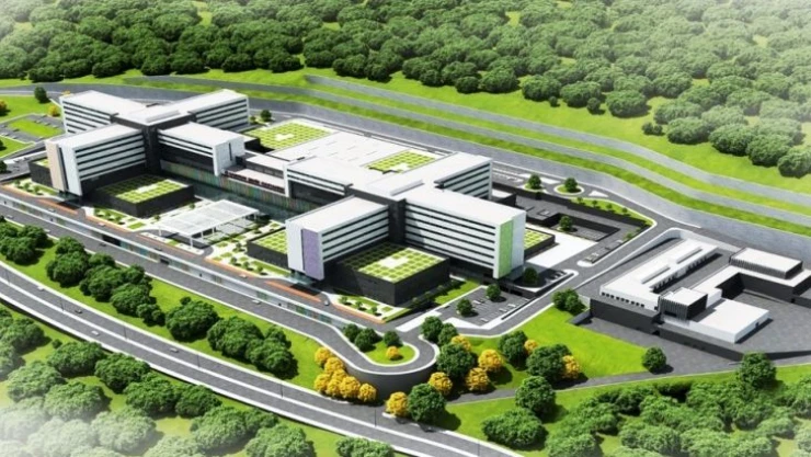 1 milyarı aşkın bedelli Samsun Şehir Hastanesi'nin yüzde 23'ü tamamlandı