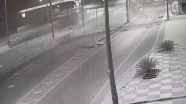 3 genci ölüme götüren kaza güvenlik kamerasında