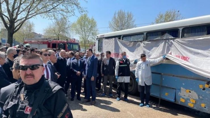 Adalet ve İçişleri Bakanları olay yerinde inceleme yaptı