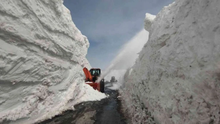Akdeniz'de bahar, Van'da 6 metre kar