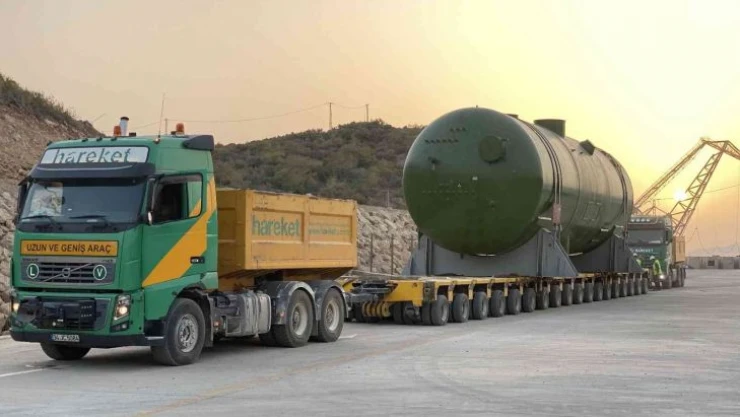 Akkuyu'nun buhar jeneratörü, reaktör ve kor tutucuları Türk firmasınca taşınıyor