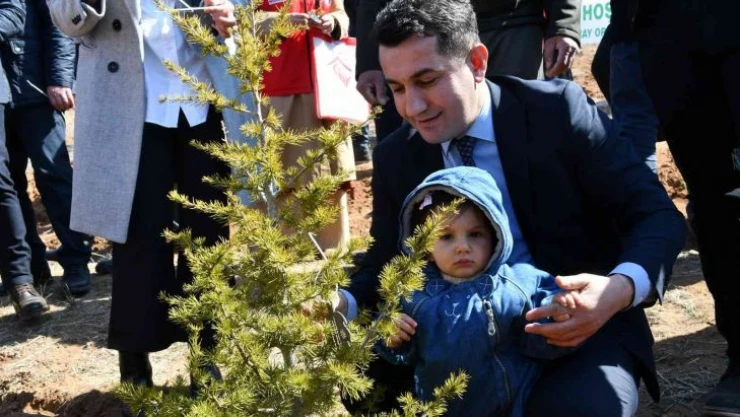 Aksaray'da şehit ve gaziler için fidan dikildi