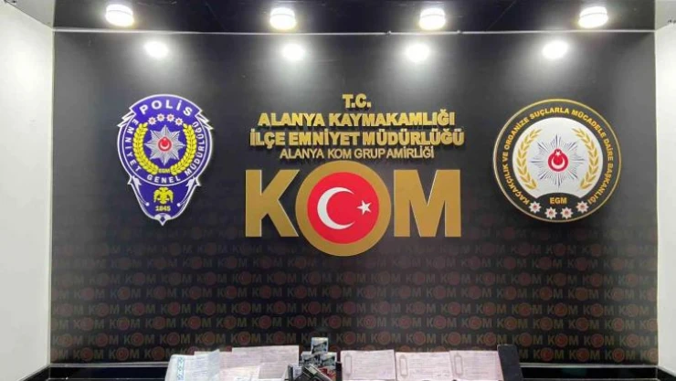 Alanya'da tefecilik yapan 1 kişi tutuklandı