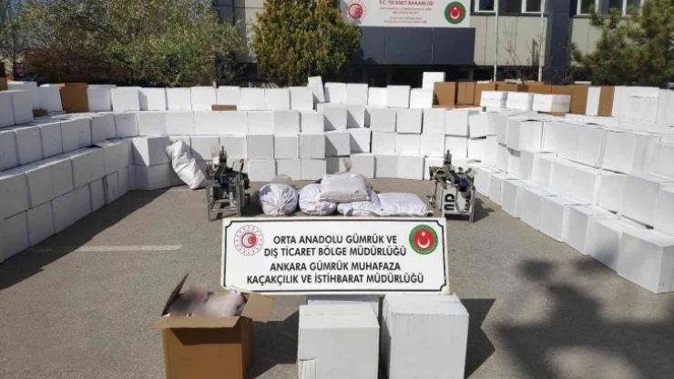 Ankara'da kaçak tütün ve makaron oerayonu