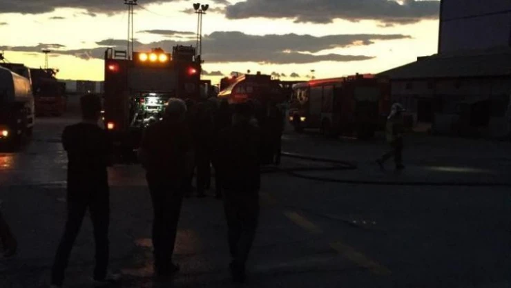 Ankara'da şeker fabrikasında yangın