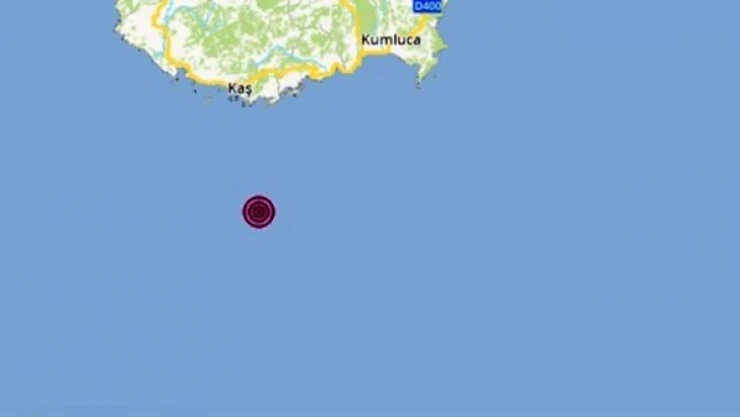 Antalya Kaş'ta 4.4 büyüklüğündeki deprem hasara neden olmadı