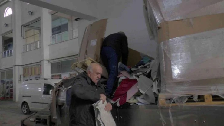 Atık kumaşları ekonomiye kazandırıyor