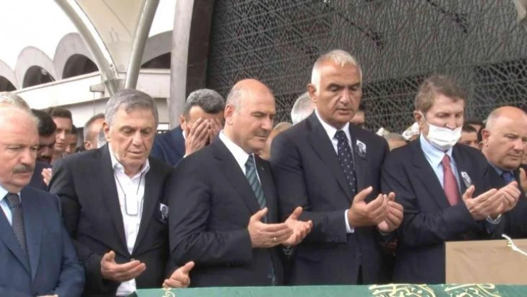 Bakanlar Süleyman Soylu ve Mehmet Nuri Ersoy, Nurettin Özaltın'ın cenazesine katıldı