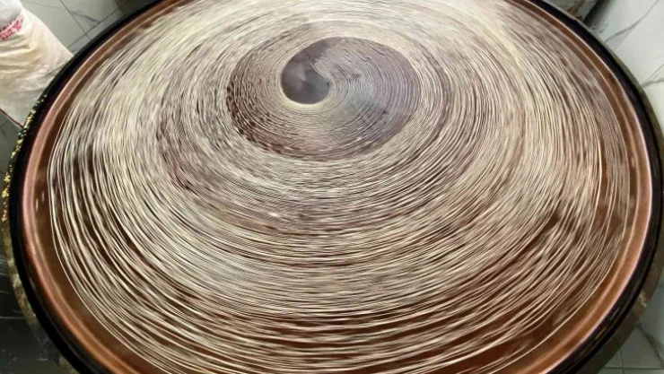 Bayram öncesi geleneksel üretim tel kadayıfa ilgi