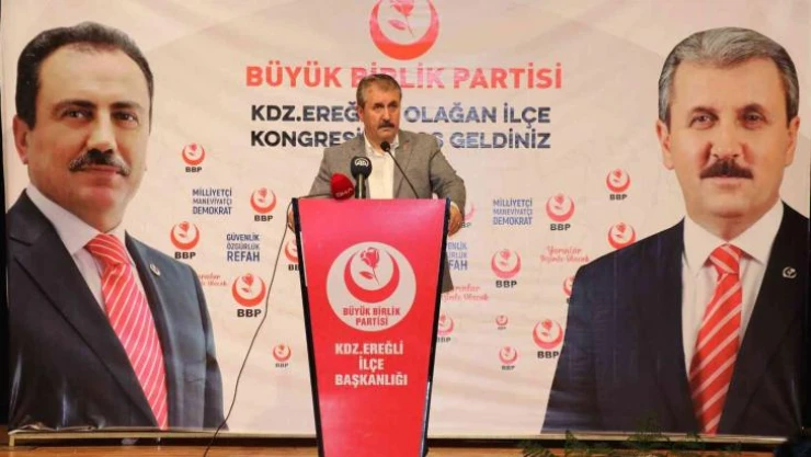 BBP Başkanı Destici'den CHP'li Tanrıkulu'na tepki: 'SİHA'lar teröristleri vuruyor, onun da canı yanıyor'