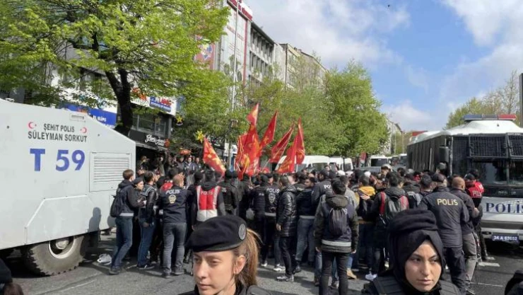 Beşiktaş'tan Taksim'e yürümek isteyen göstericilere müdahale