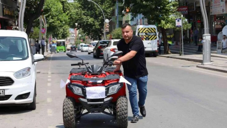 Binlerce lira verip aldığı ATV'ye daha hiç binemedi