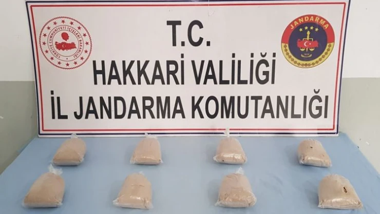 Çukurca'da 4 kilo eroin ele geçirildi