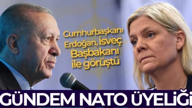 Erdoğan, İsveç Başbakanı ile görüştü: Gündem NATO üyeliği