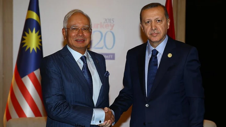 Cumhurbaşkanı Erdoğan, Malezya Başbakanı Rezak'ı kabul etti