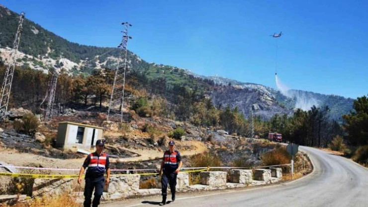 Datça yangınının çıktığı trafoda inceleme