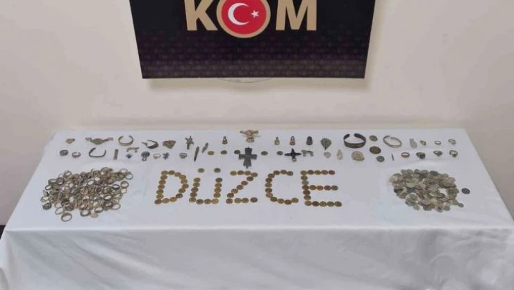 Düzce'de tarihi eser operasyonu: 1 gözaltı