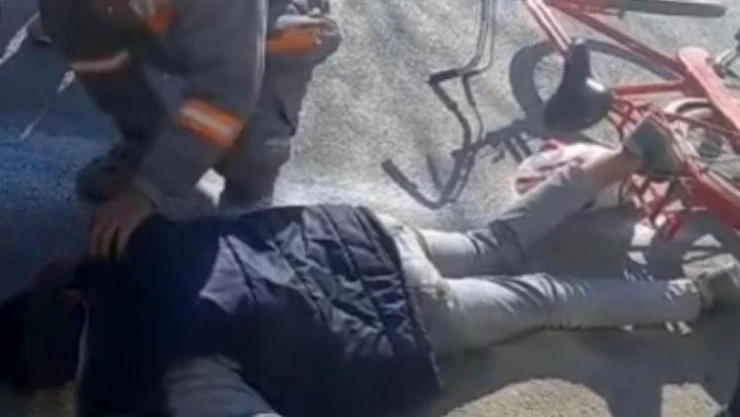 Pikabın çarptığı bisikletli çocuk yaralandı